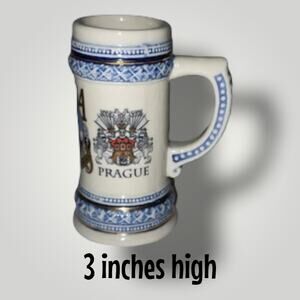 Shot glass Small Stein Prague EUC